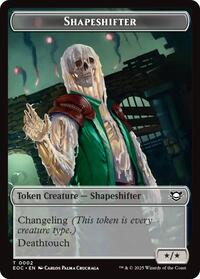 Shapeshifter // Golem (0013) Double-Sided Token, Commander: Edge of Eternities