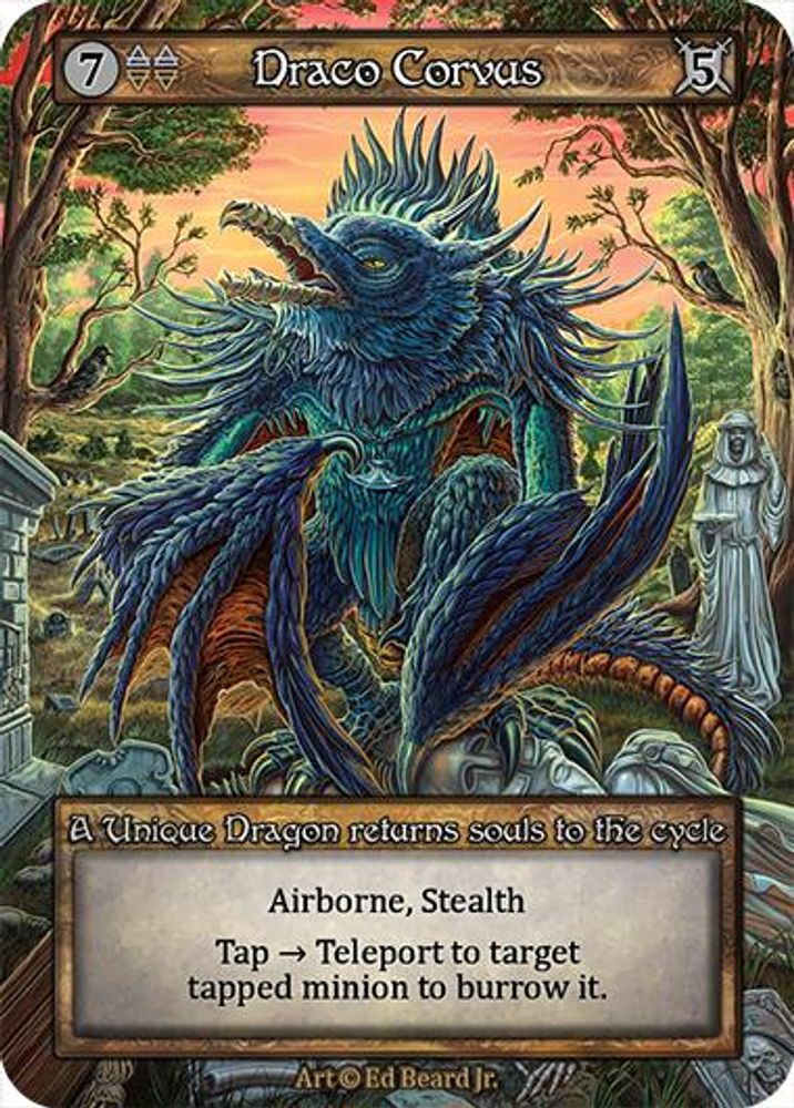 Draco Corvus, Standard, front