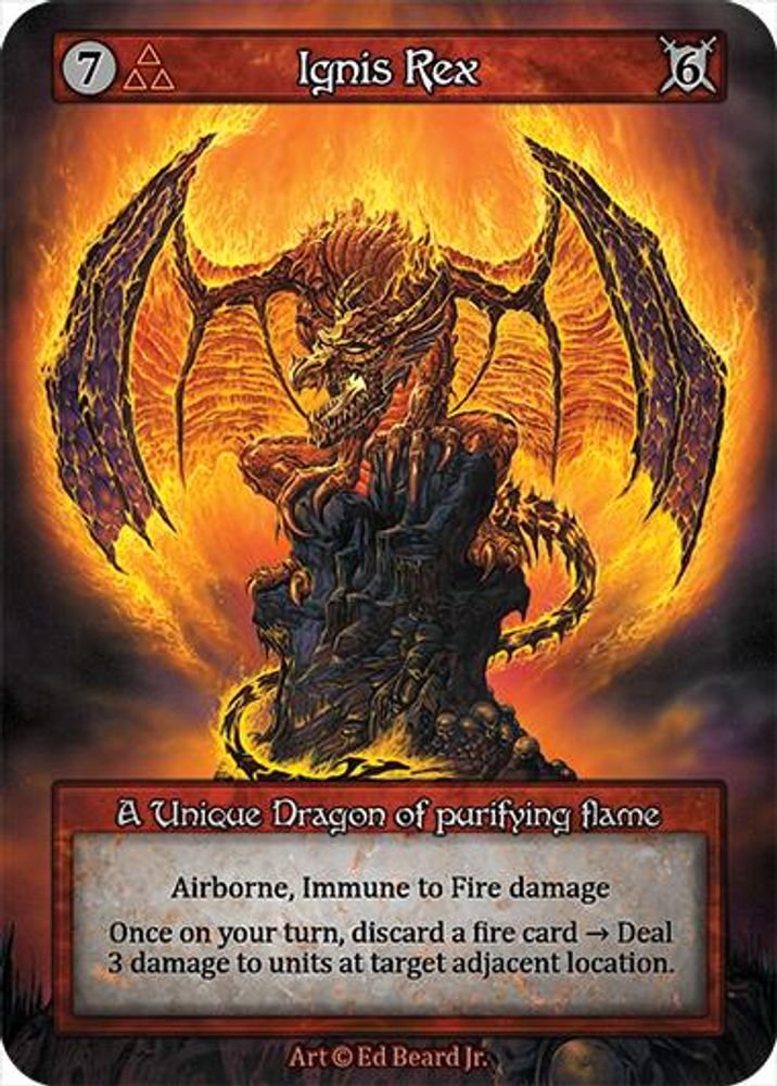 Ignis Rex, Standard, front