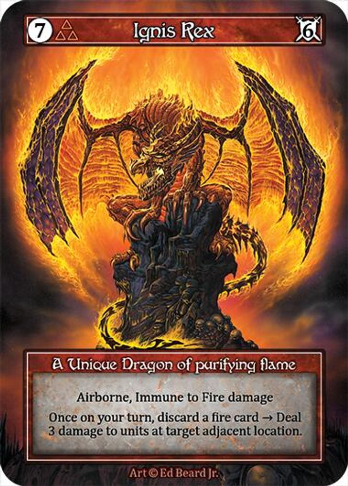 Ignis Rex (Foil), Foil, front