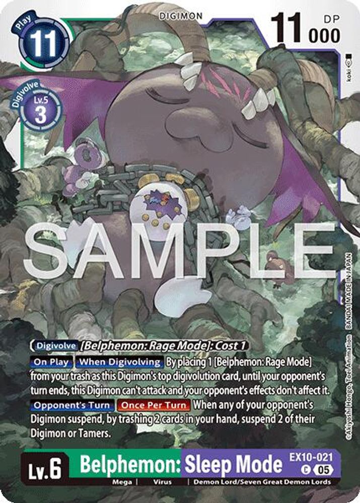 Belphemon: Sleep Mode, Standard, front