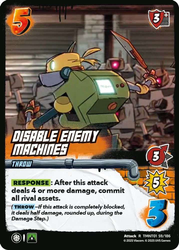 Disable Enemy Machines, Foil, front