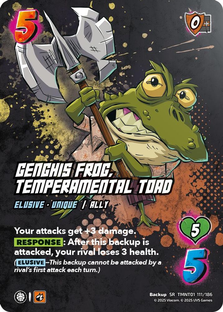 Genghis Frog, Temperamental Toad, Foil, front