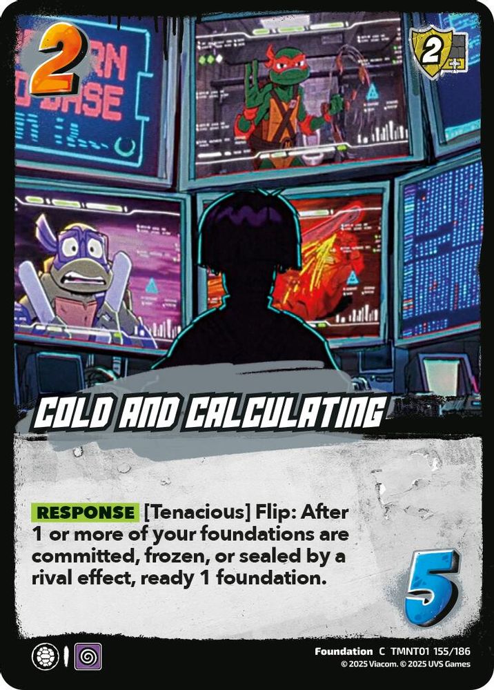 Cold and Calculating, Standard, front