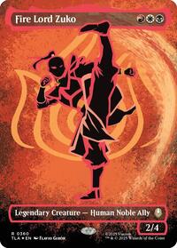 Fire Lord Zuko (Borderless) (Neon Ink Foil), Avatar: The Last Airbender