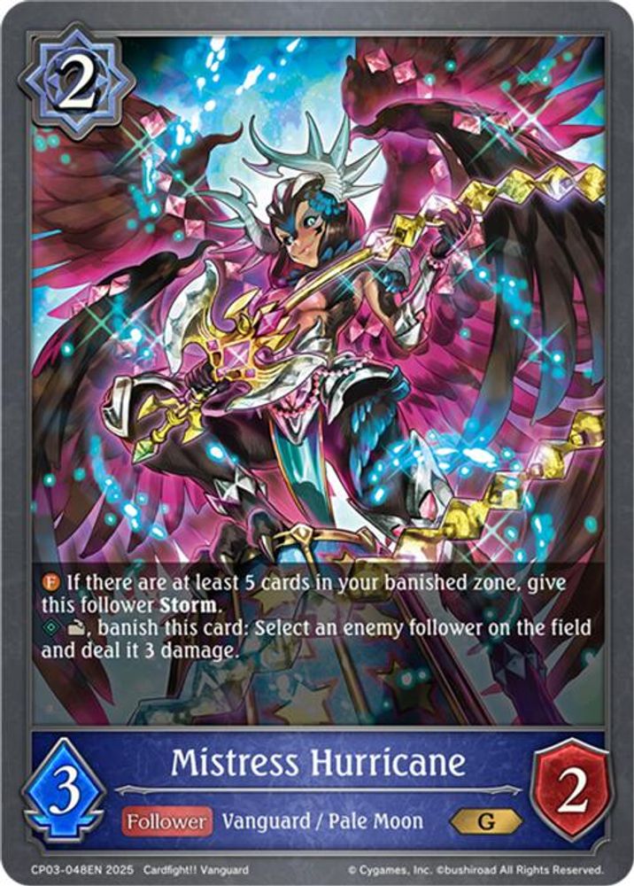 Mistress Hurricane, Standard, front