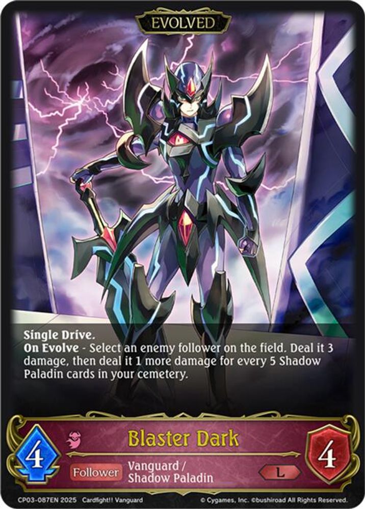 Blaster Dark (Evolved), Standard, front