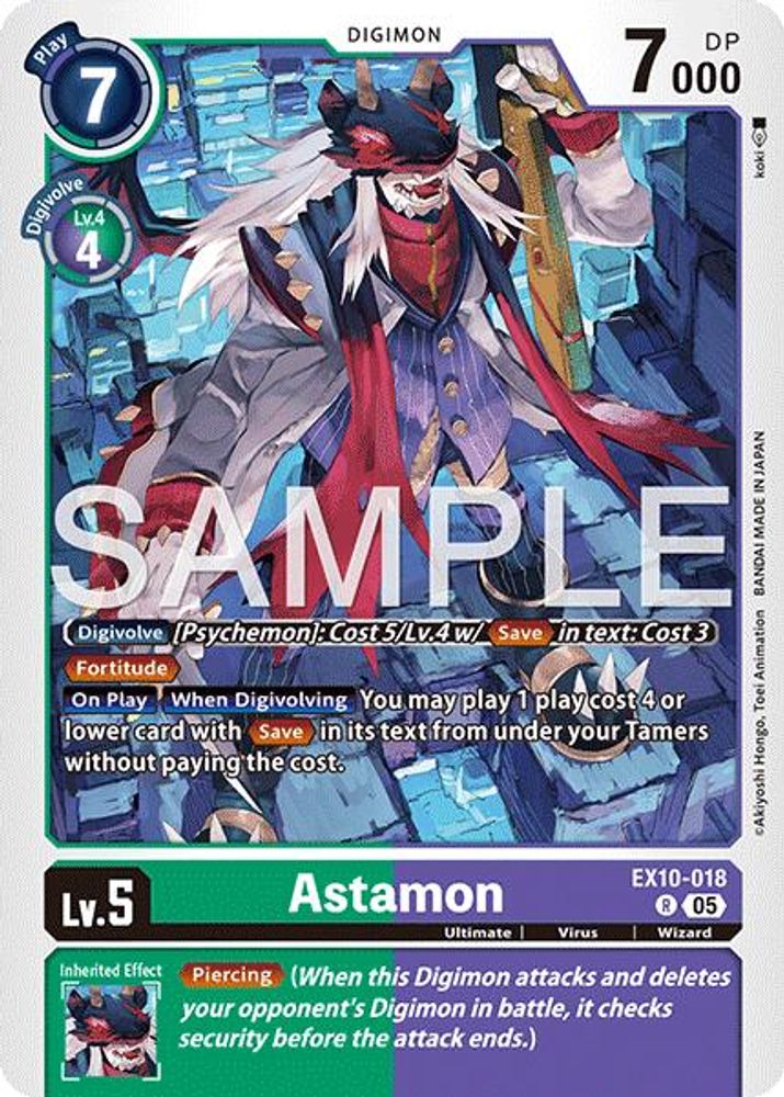 Astamon, Foil, front
