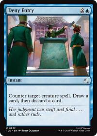 Deny Entry, Avatar: The Last Airbender: Eternal-Legal
