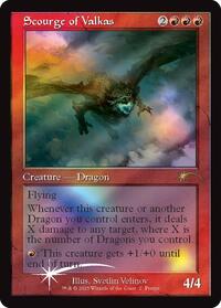 Scourge of Valkas (Retro Frame), MagicFest Cards