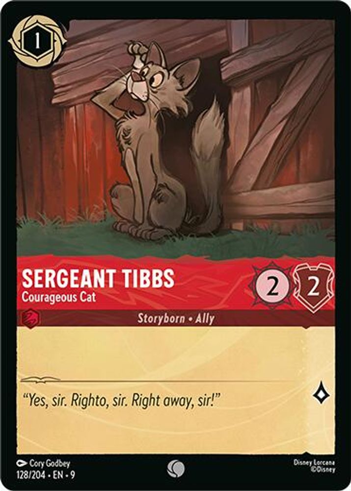 Sergeant Tibbs - Courageous Cat