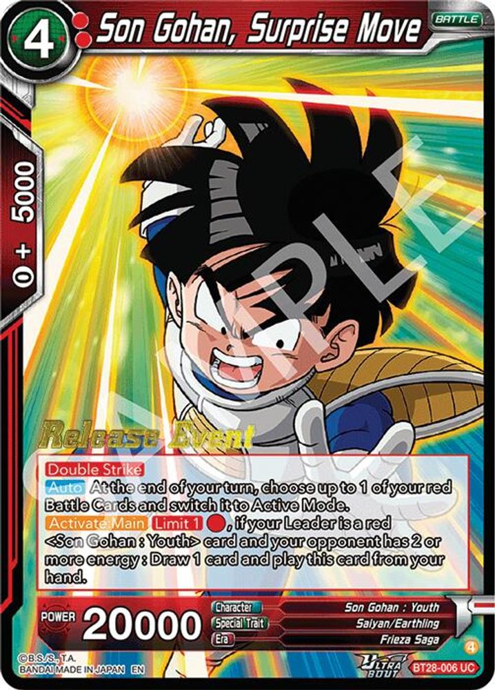 Son Gohan, Surprise Move, Foil, front
