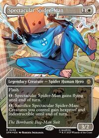 Spectacular Spider-Man (0236) (Borderless) (Textured Foil), Marvel's Spider-Man