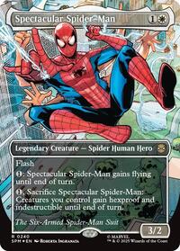 Spectacular Spider-Man (0240) (Borderless) (Textured Foil), Marvel's Spider-Man