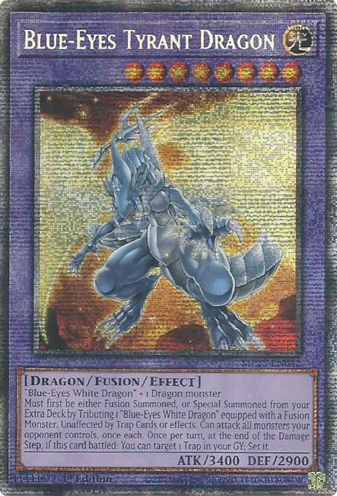 Blue-Eyes Tyrant Dragon, 1st-edition, front