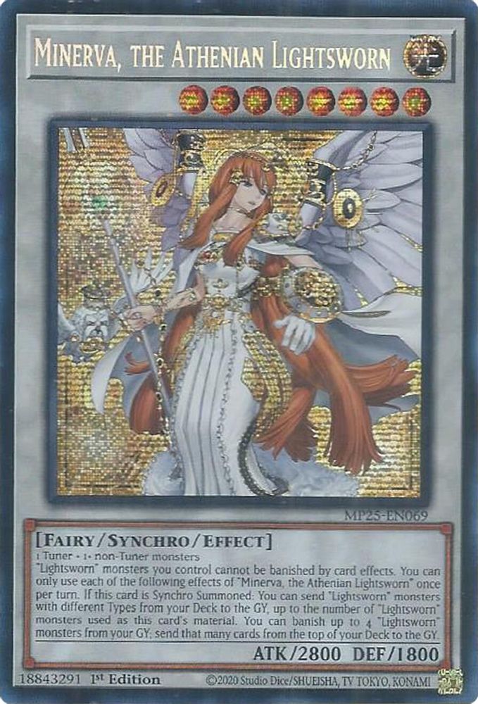 Minerva, the Athenian Lightsworn, 1st-edition, front