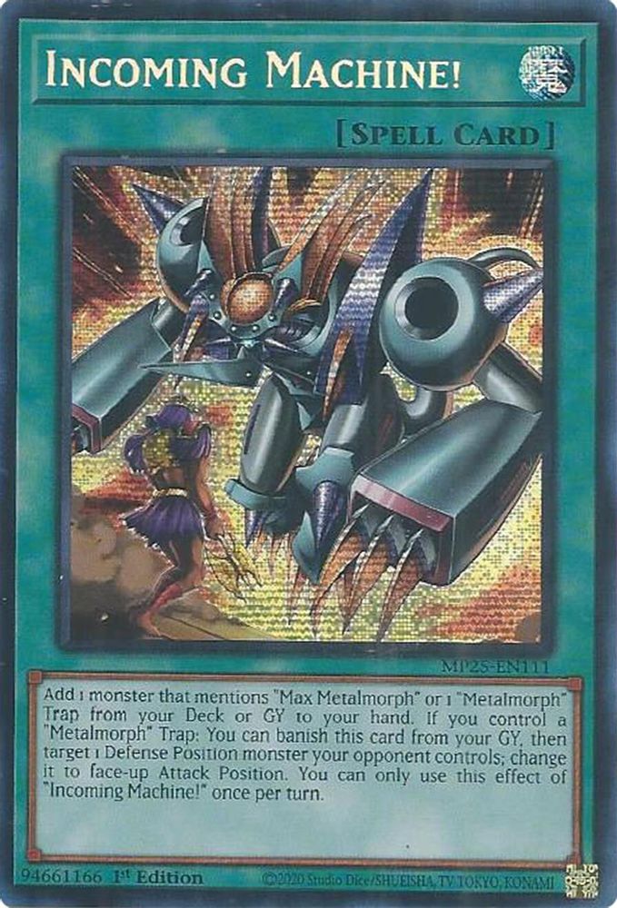 Incoming Machine!, 1st-edition, front