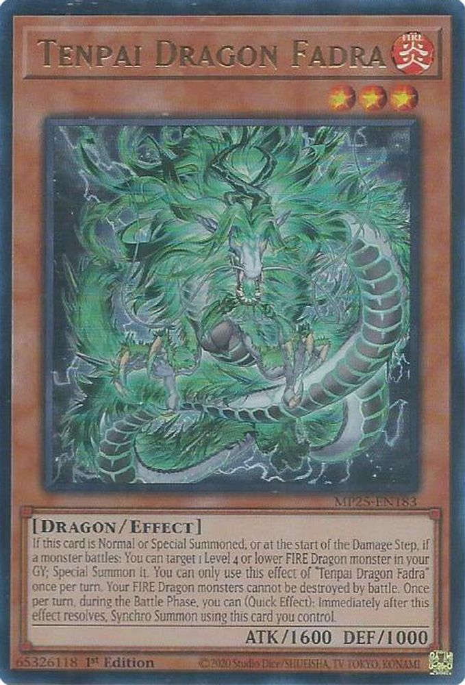 Tenpai Dragon Fadra, 1st-edition, front