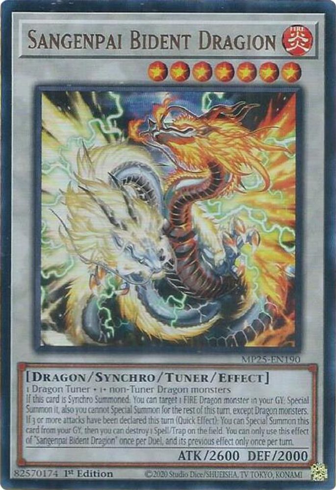 Sangenpai Bident Dragion, 1st-edition, front