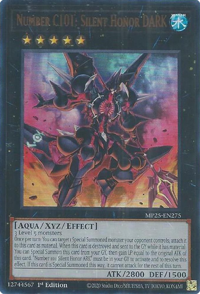 Number C101: Silent Honor DARK, 1st-edition, front