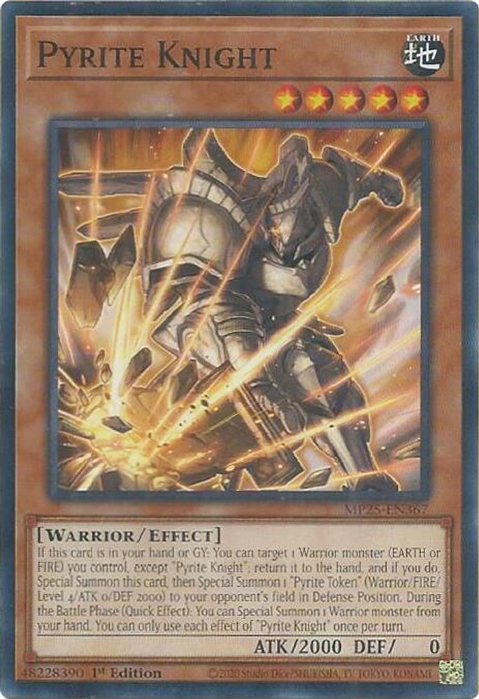 Pyrite Knight, 1st-edition, front