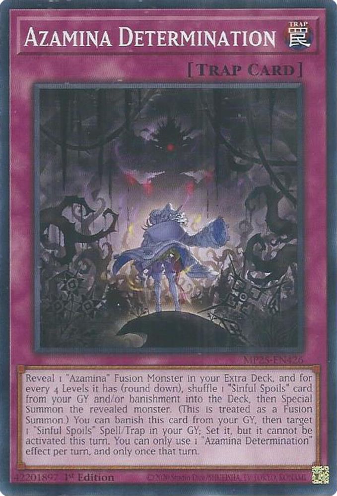 Azamina Determination, 1st-edition, front
