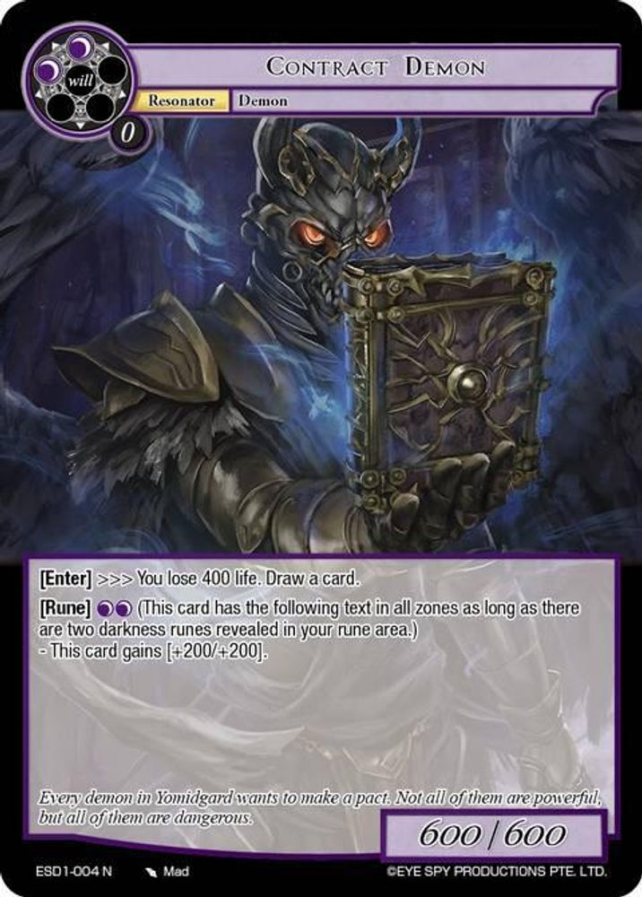 Contract Demon, Standard, front
