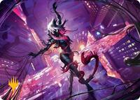 Gwenom, Remorseless Art Card (Gold-Stamped Planeswalker Symbol), Art Series: Marvel's Spider-Man
