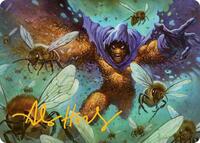 Swarm, Being of Bees Art Card (Gold-Stamped Signature), Art Series: Marvel's Spider-Man
