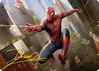 Amazing Spider-Man Art Card (24/54) (Gold-Stamped Signature), Art Series: Marvel's Spider-Man
