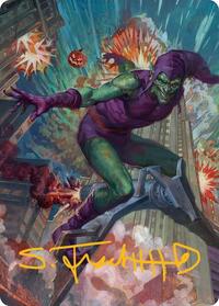 Green Goblin Art Card (26/54) (Gold-Stamped Signature), Art Series: Marvel's Spider-Man