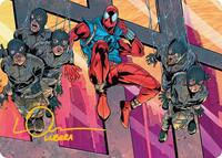 Scarlet Spider, Ben Reilly Art Card (Gold-Stamped Signature), Art Series: Marvel's Spider-Man