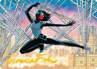 Silk, Web Weaver Art Card (39/54) (Gold-Stamped Signature), Art Series: Marvel's Spider-Man