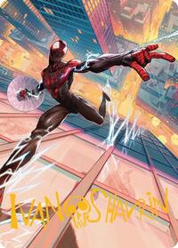 Ultimate Spider-Man Art Card (Gold-Stamped Signature), Art Series: Marvel's Spider-Man
