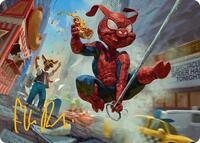 Spider-Ham, Peter Porker Art Card (Gold-Stamped Signature), Art Series: Marvel's Spider-Man