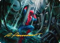 Strength of Will Art Card (Gold-Stamped Signature), Art Series: Marvel's Spider-Man