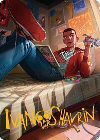 Miles Morales Art Card (Gold-Stamped Signature), Art Series: Marvel's Spider-Man