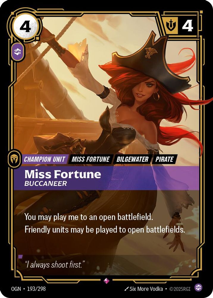 Miss Fortune, Buccaneer