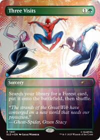 Three Visits (Rainbow Foil), Secret Lair Drop Series