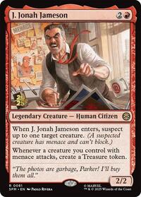 J. Jonah Jameson, Prerelease Cards