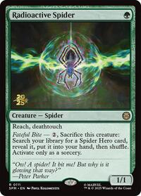 Radioactive Spider, Prerelease Cards