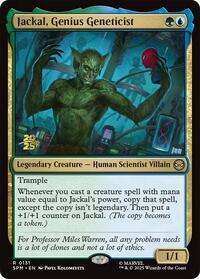 Jackal, Genius Geneticist, Prerelease Cards