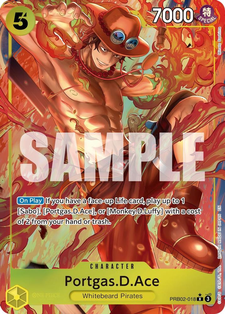 Portgas.D.Ace - PRB02-018 (Alternate Art)