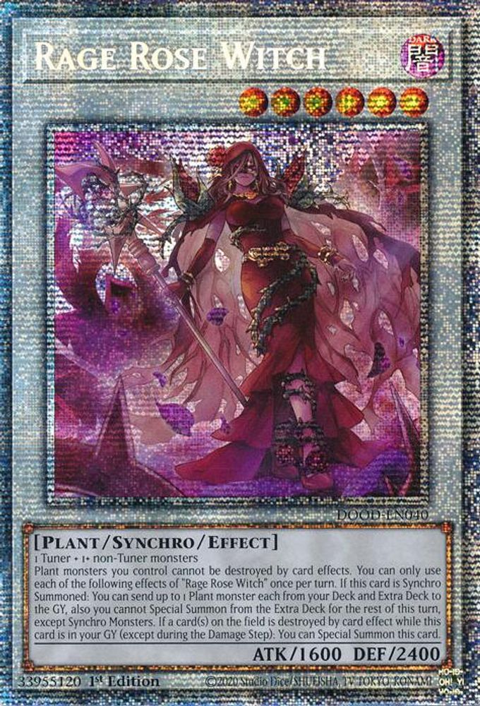 Rage Rose Witch (Starlight Rare), 1st-edition, front