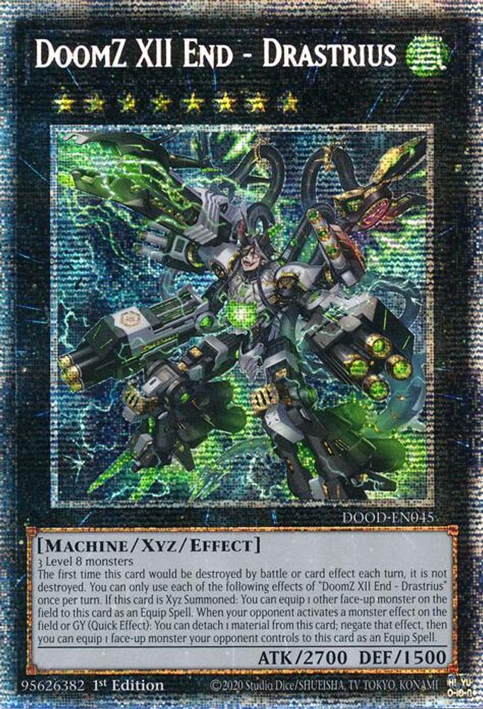 DoomZ XII End - Drastrius (Starlight Rare), 1st-edition, front