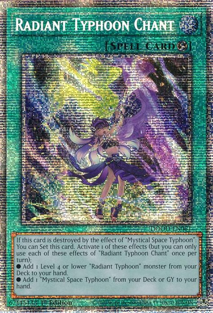 Radiant Typhoon Chant (Starlight Rare), 1st-edition, front