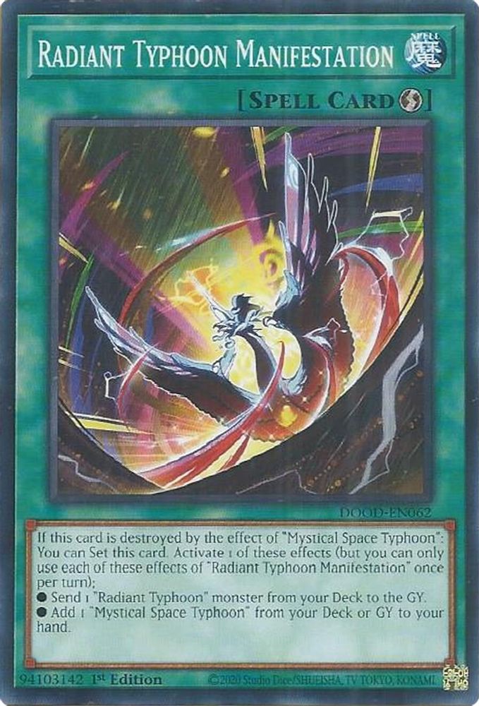 Radiant Typhoon Manifestation, 1st-edition, front