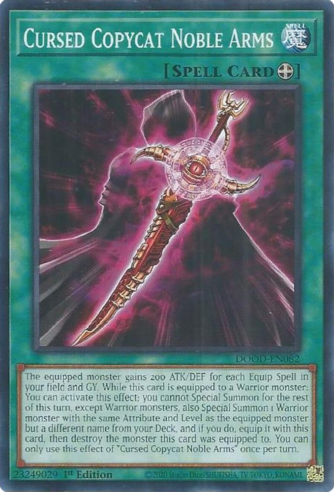 Cursed Copycat Noble Arms, 1st-edition, front