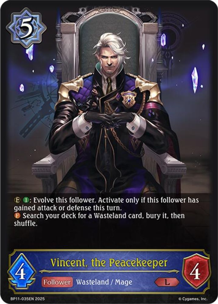 Vincent, the Peacekeeper, Standard, front