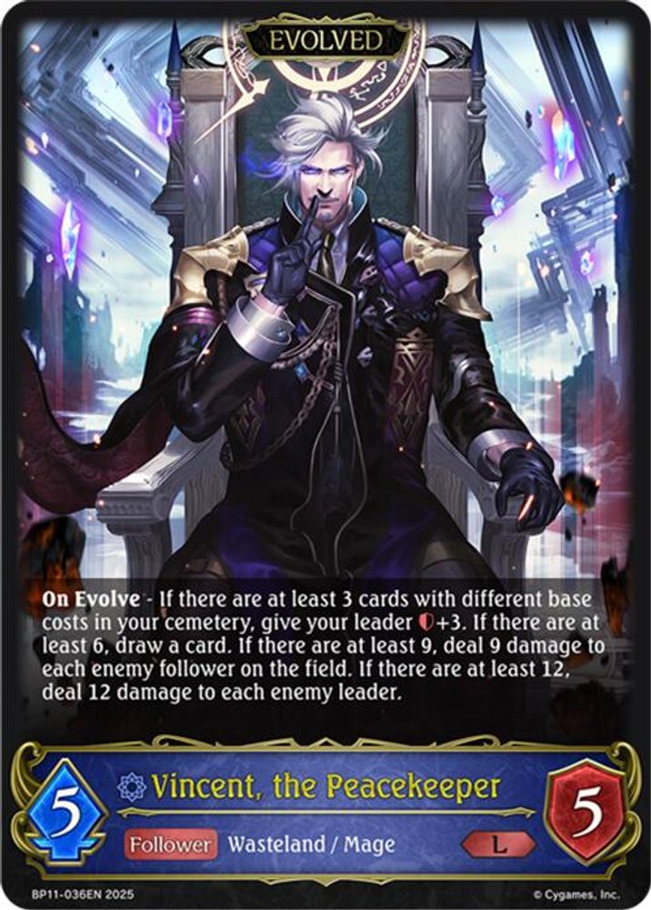 Vincent, the Peacekeeper (Evolved), Standard, front